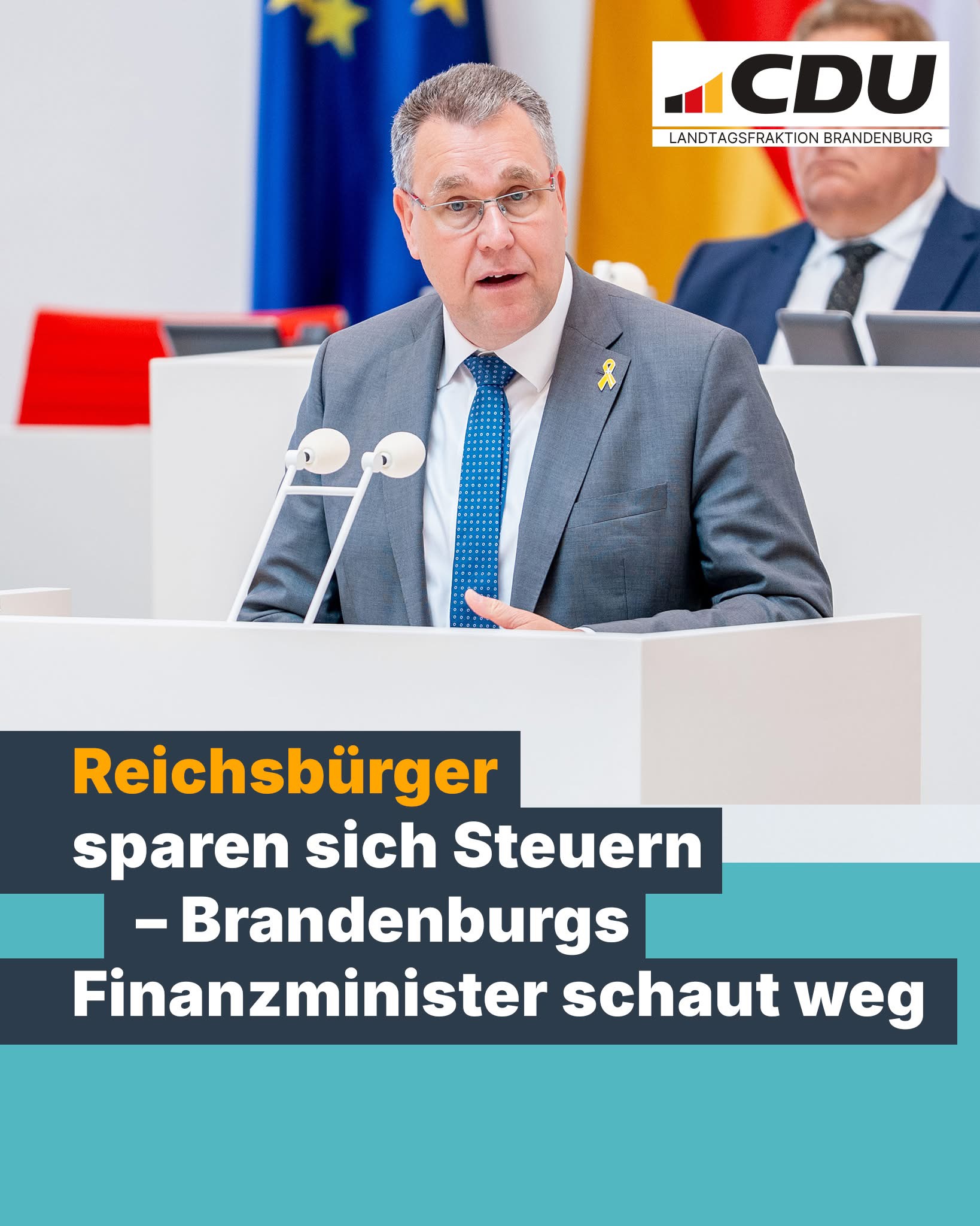 Innenpolitische Sprecher der CDU Brandenburg Rainer Genilke
